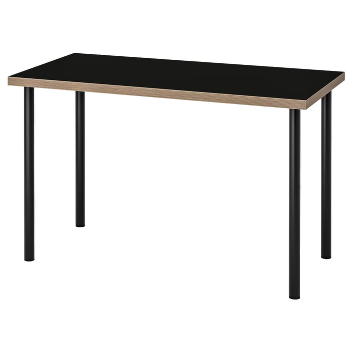 LINNMON Table top black, plywood IKEA