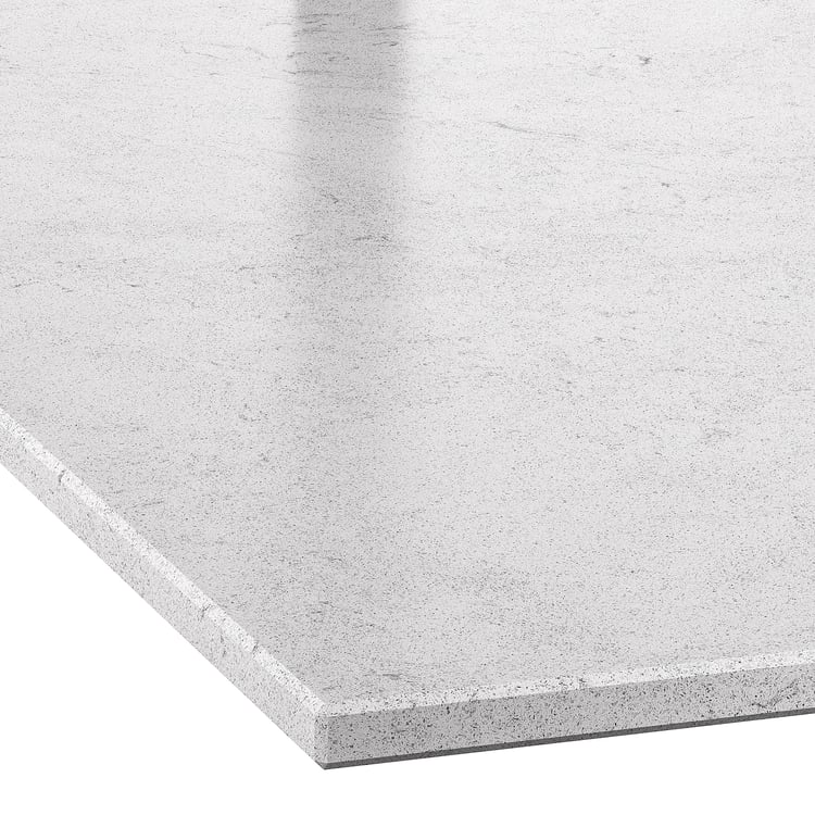 LOCKEBO custom made worktop, white/grey stone effect/glass composite, 1 ...