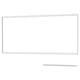 LYSEKIL wall panel, rectangular, silver aluminum.