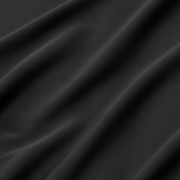Block-out curtains, smooth, dense fabric for light/temp control