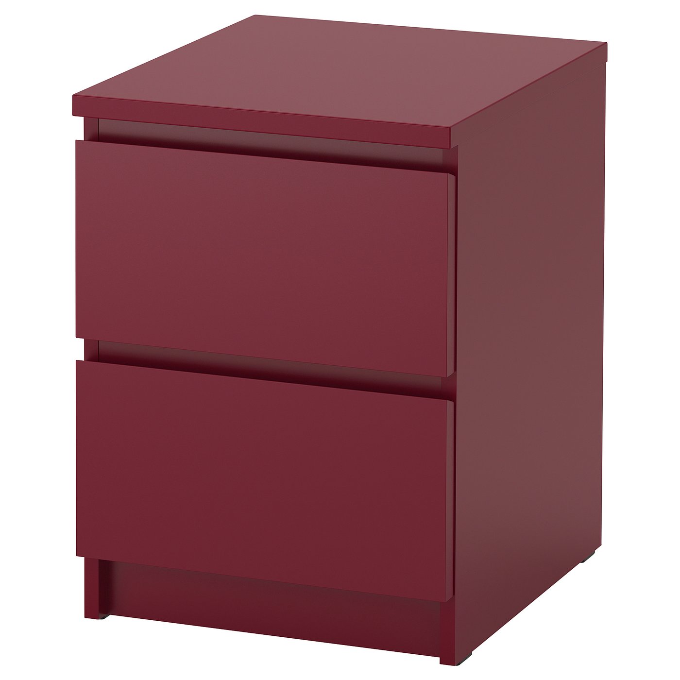 MALM Chest of 2 drawers dark red IKEA
