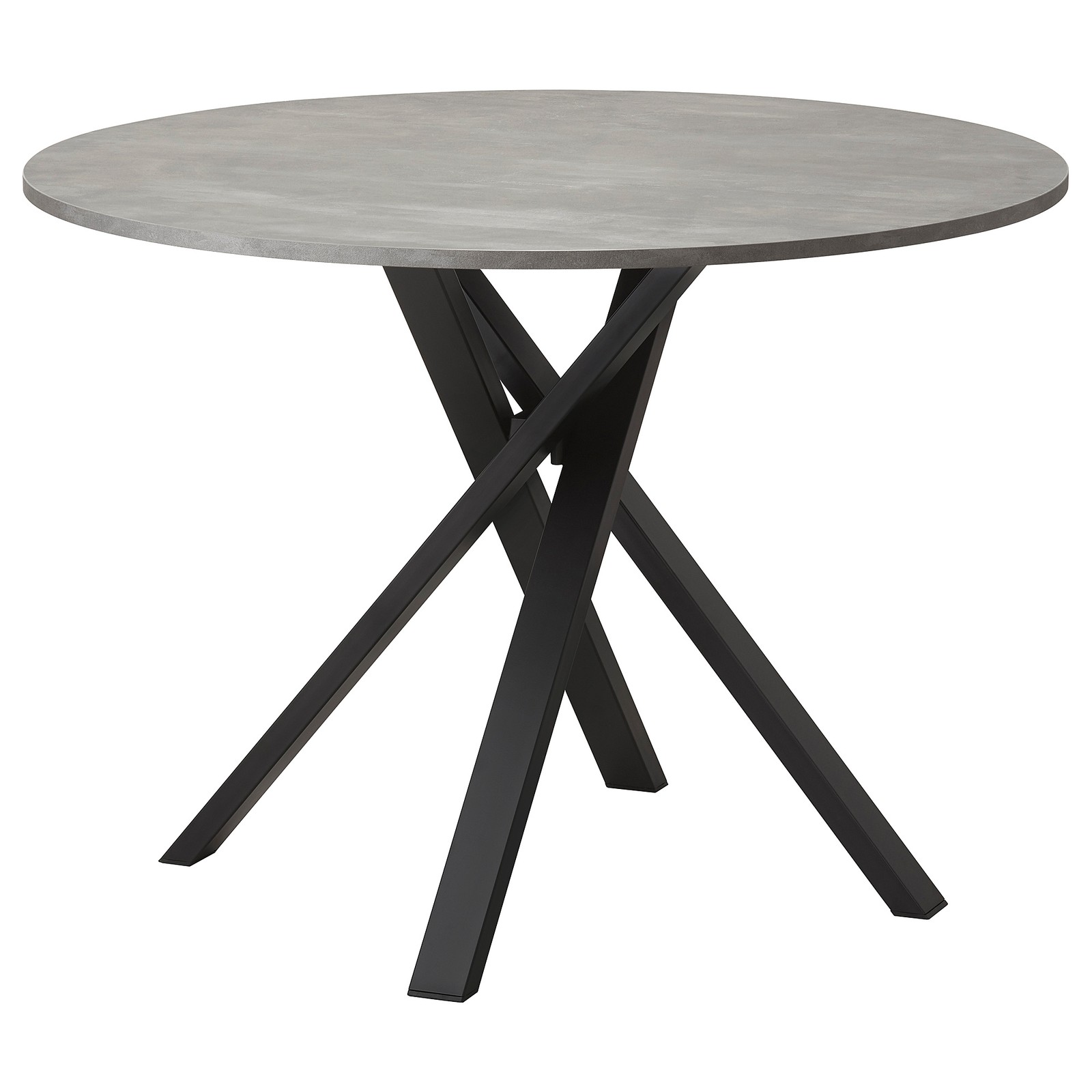 MARIEDAMM Table, black marble effect, 105 cm IKEA