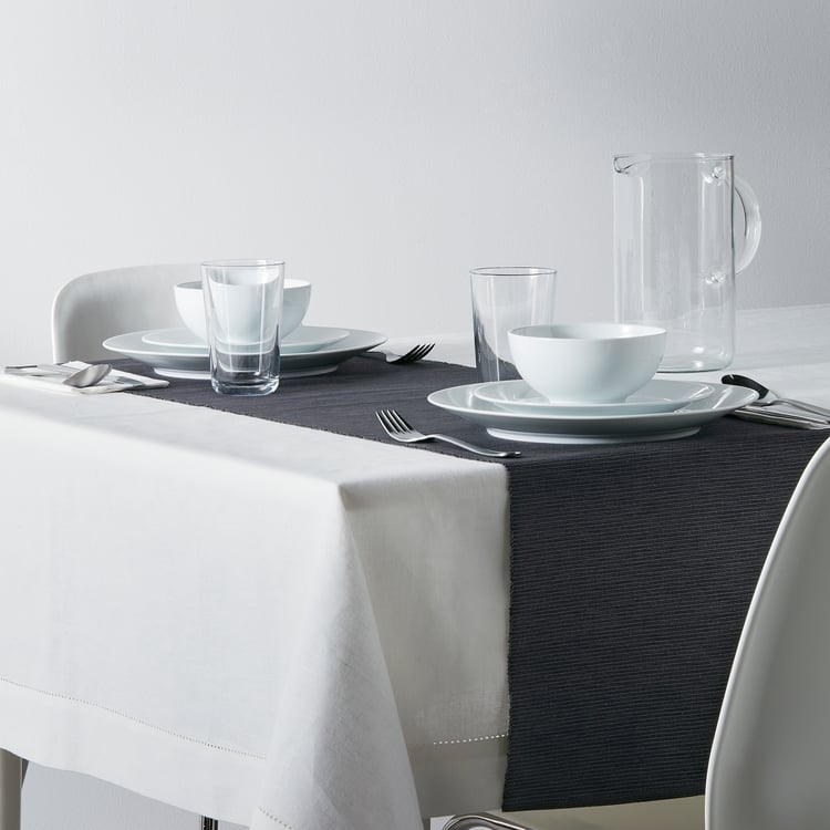 MÄRIT Tablerunner, black, 35x130 cm IKEA