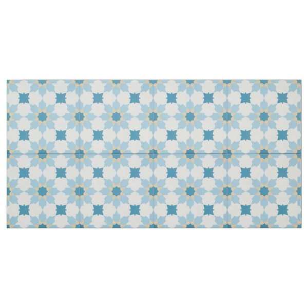 markyta floor wall tile small flowers light blue 1 97 m ikea