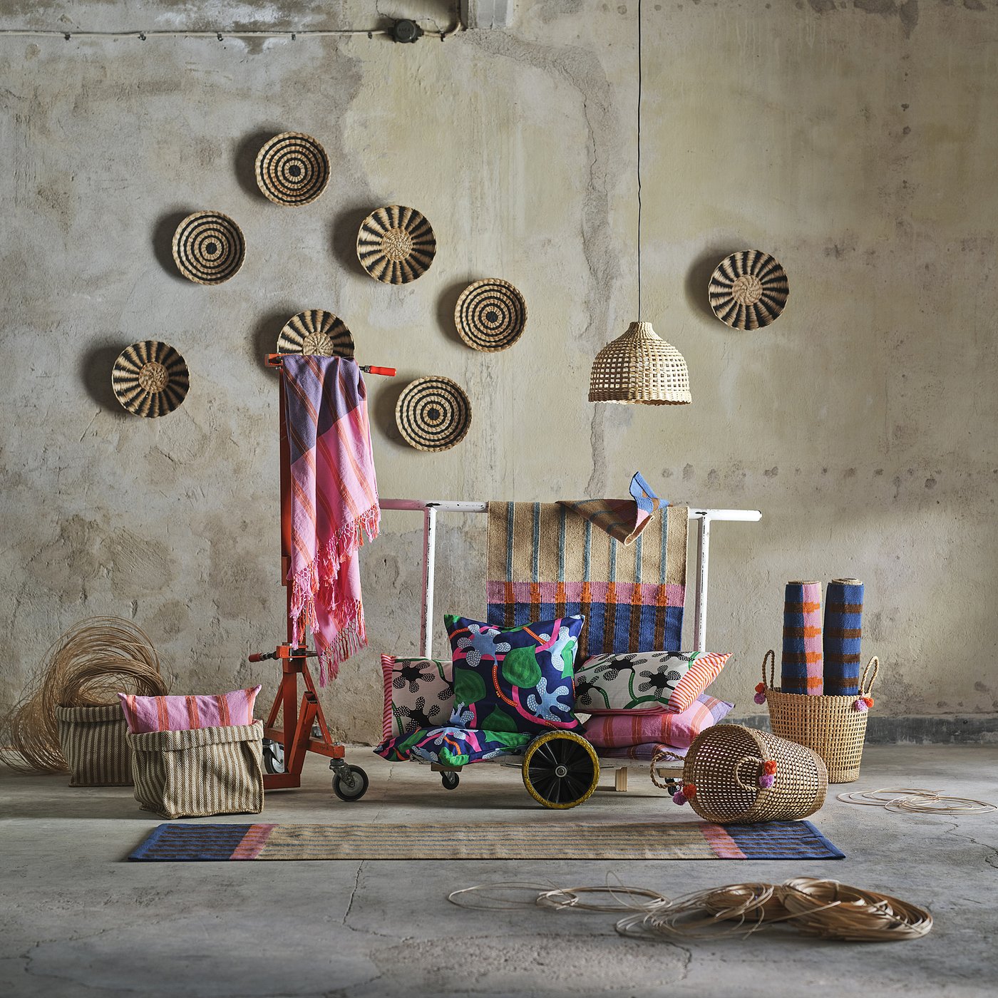MÄVINN wall decoration, set of 2, banana fibre handmade - IKEA