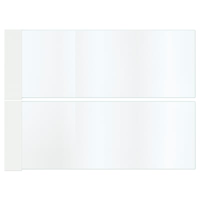 MAXIMERA drawer glass sides, clear, rectangular.