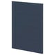 Dark blue METOD storage unit with four rectangular panels.
