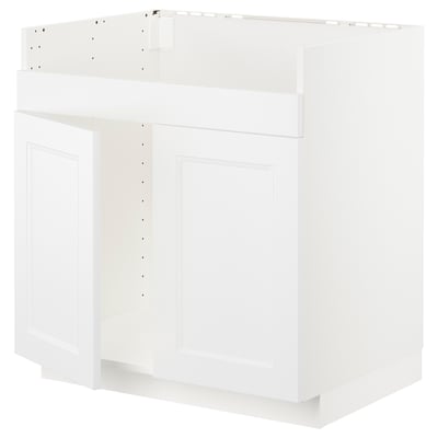 METOD white kitchen cabinet, rectangular, minimalist design.