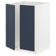 Ikea METOD base cabinet, white & blue, rectangular, modern design.