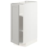 METOD kitchen cabinet, light grey, square
