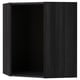 A black METOD kitchen cabinet, square-shaped, with a sturdy frame and sleek design.