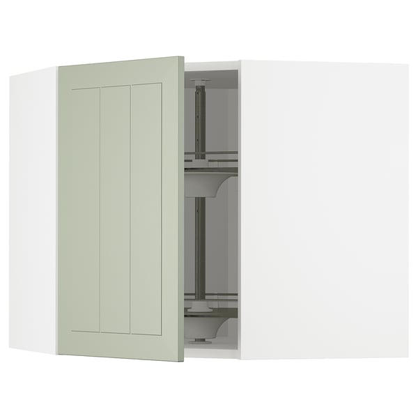 METOD kitchen unit with green stensund doors, modern design, adjustable shelf.
