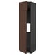 Ikea METOD dark brown kitchen cabinet with adjustable shelves.