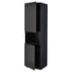 A modern black kitchen cabinet from the METOD system, with a slim design and matte finish.