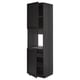 Black METOD kitchen cabinet with shelves and doors by ikea.