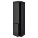 Modern black METOD kitchen cabinet, rectangular with two doors open.