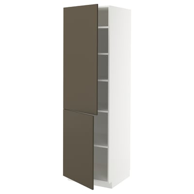 METOD High cabinet with shelves/2 doors
