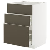 METOD / MAXIMERA Base cab f sink+3 fronts/2 drawers