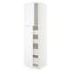 White METOD kitchen cabinet, rectangular, sleek, modern design.
