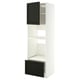 METOD / MAXIMERA High cabinet f built-in appliances, white/Lerhyttan black stained, 60x60x200 cm