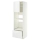 METOD / MAXIMERA High cabinet f built-in appliances, white/Voxtorp high-gloss/white, 60x60x200 cm