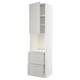 Ikea METOD white kitchen cabinet with light grey lerhyttan doors & drawers, classic traditional design.