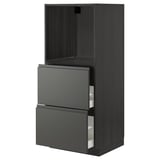 Modern kitchen unit with 2 large drawers.