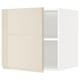 Modern cream-colored kitchen cabinet with adjustable shelf.