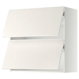 White METOD kitchen cabinet, smooth, rectangular, modern design.