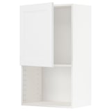 White METOD kitchen cabinet with adjustable shelf.