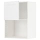 A white METOD kitchen cabinet with adjustable shelves and reversible door.