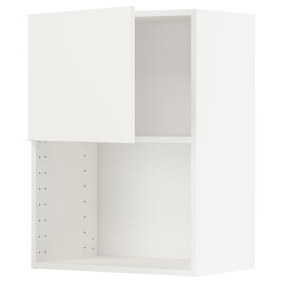 White METOD cabinet, modern minimalist design with adjustable shelf.