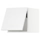 White modern kitchen cabinet. Square, clean design with flat panels.