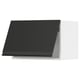 Modern black kitchen cabinet, sleek design, matte finish, rectangular shape, wall-mounted.