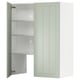 METOD kitchen cabinet, green, square rear, 3 adjustable shelves.