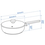 Illustration with measurements for the product: MIDDAGSMAT.