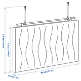 Illustration with measurements for the product: MITTZON.
