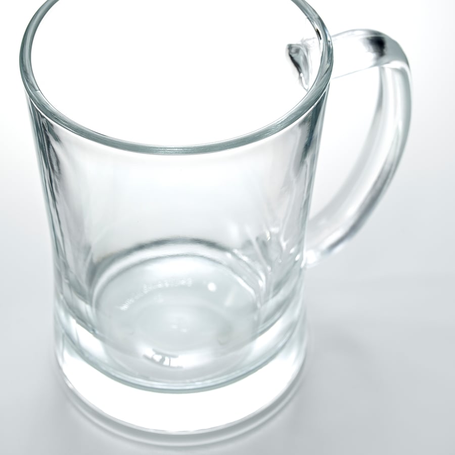 MJÖD beer tankard, clear glass, 60 cl IKEA