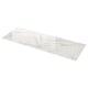 MÖCKLARP white rectangular marble-patterned worktop with rounded edges.