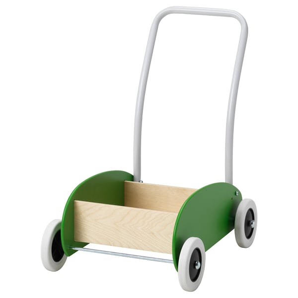 ikea wooden push cart