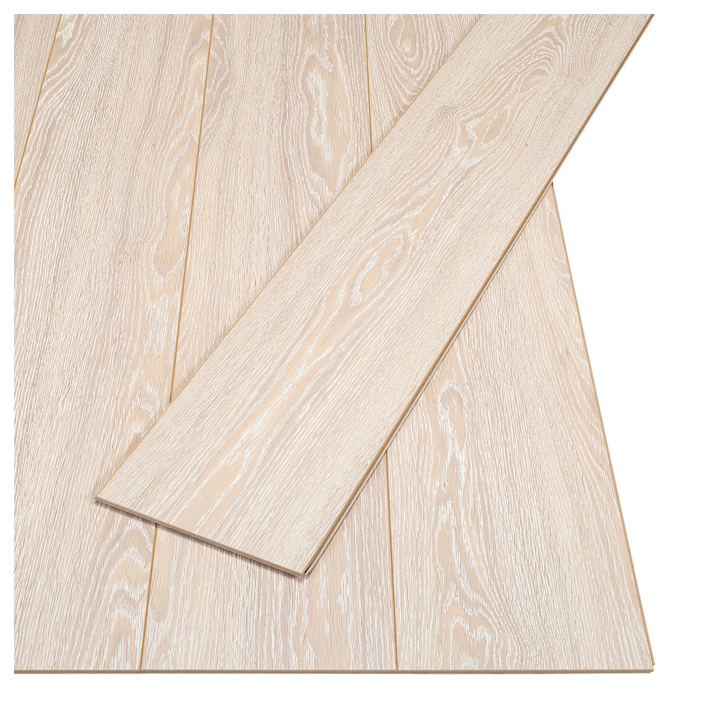MYRMARK Laminated flooring white stained oak effect IKEA