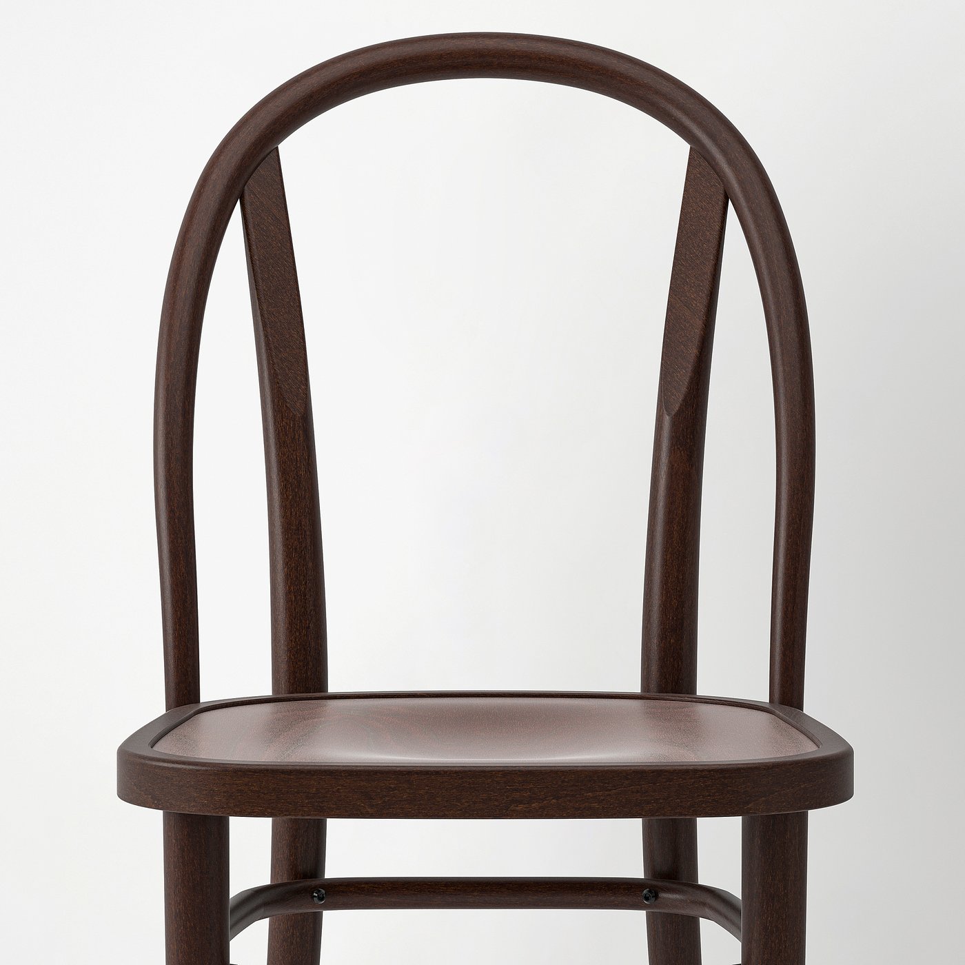 NACKANÄS / SKOGSBO table and 4 chairs, acacia/dark brown, 140 cm