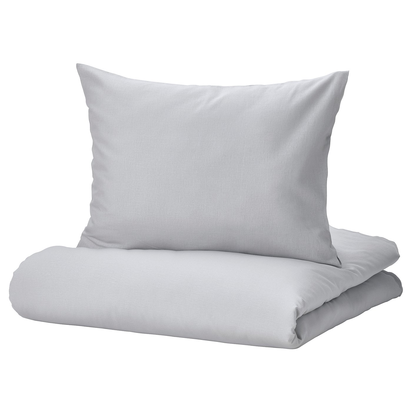 NATTSVÄRMARE duvet cover and pillowcase, light grey, 140x200/60x70 cm IKEA