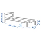 Illustration with measurements for the product: NEIDEN.