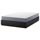 NORDLI grey bed frame with 6 drawers, modern design, soft-close feature.