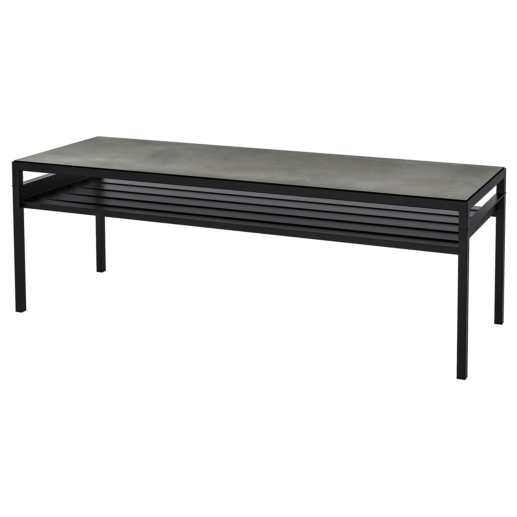 NYBODA Coffee table w reversible table top dark grey concrete effect