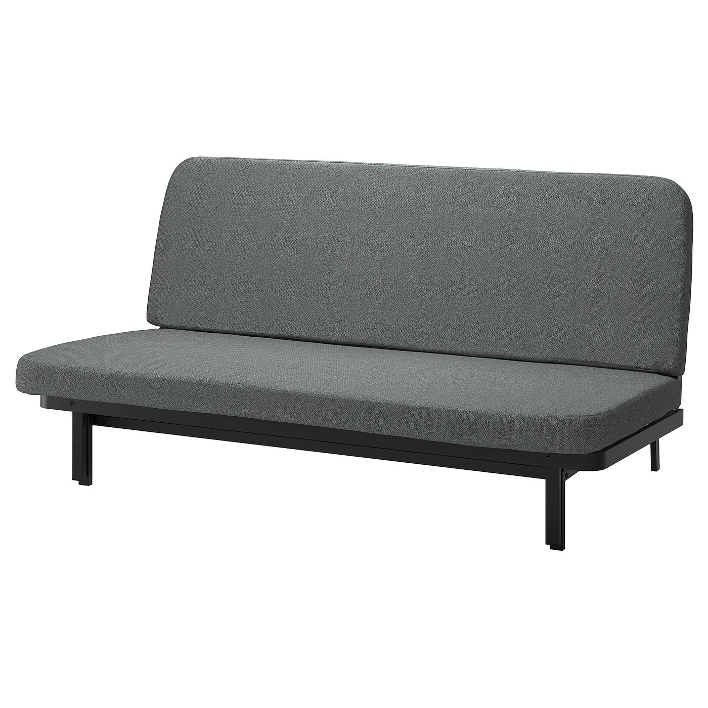 IKEA NYHAMN 3人掛けソファベッド グレー NYHAMN 3-seat sofa-bed, with foam mattress/Skartofta black/light