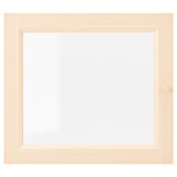 OXBERG lightwood frame, simple design, square shape, glass center, natural finish.
