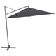 Recycled polyester OXNÖ patio umbrella with aluminum and steel frame, triangular cantilever design.