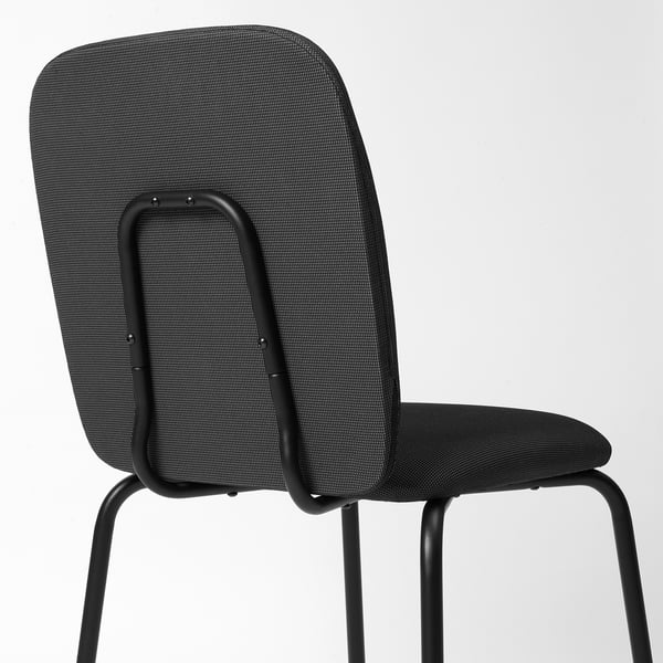 Modern office chair with black mesh back and seat, metal frame, high backrest, and armrests. Ergonomic and stylish.